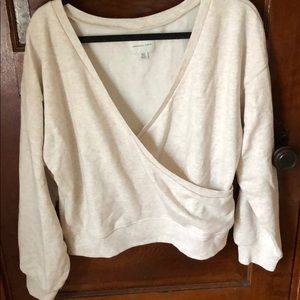 Wrap front sweater from AEO. NWOT